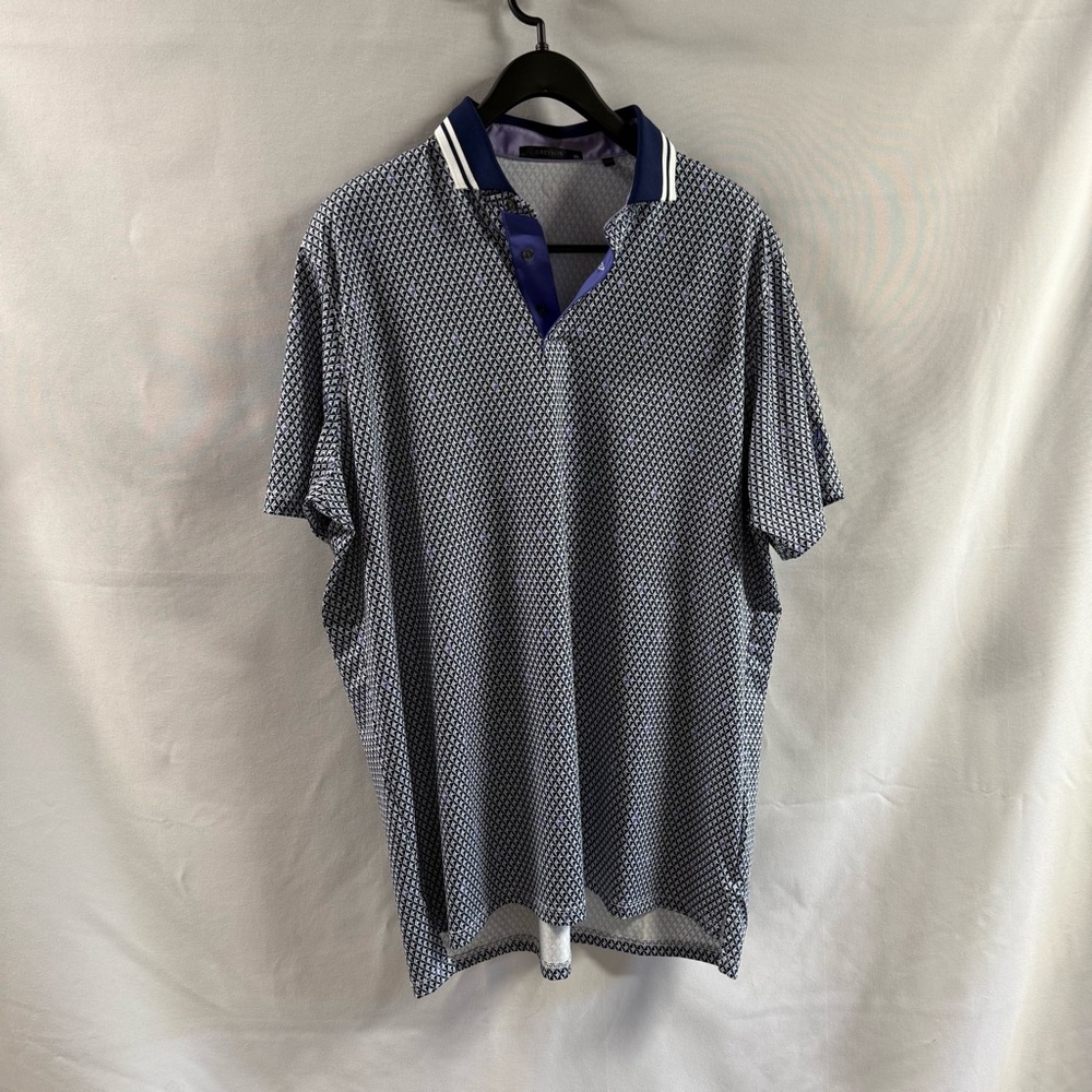 Greyson Navy and White Polo Shirt
